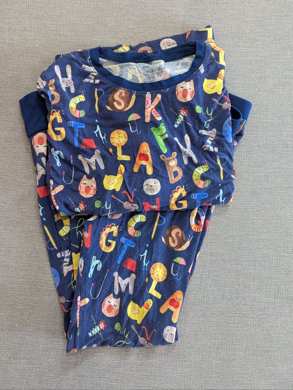 Little Sleepies Alphabet Friends Size 9/10